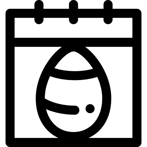 Easter day Detailed Rounded Lineal icon