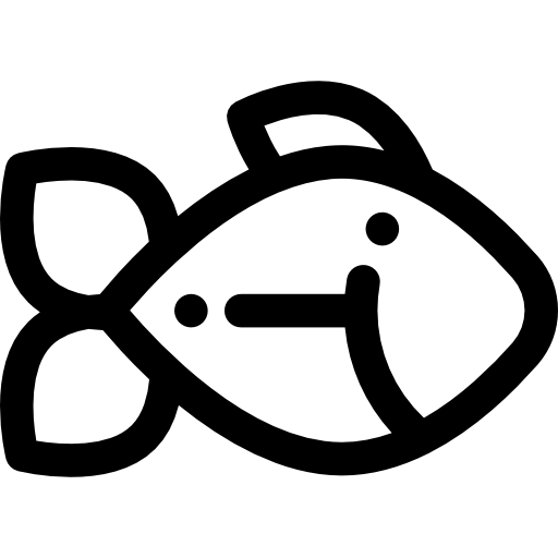 ryba Detailed Rounded Lineal ikona
