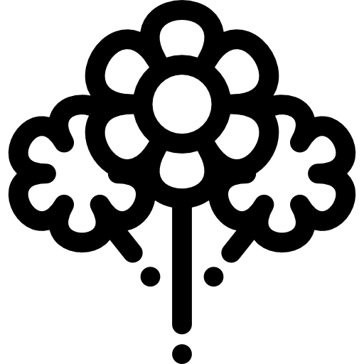 꽃들 Detailed Rounded Lineal icon
