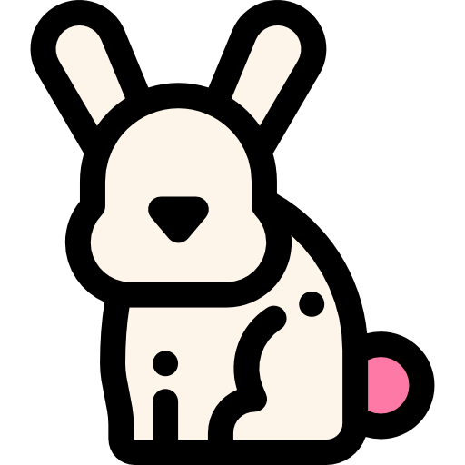 イースターのウサギ Detailed Rounded Lineal color icon