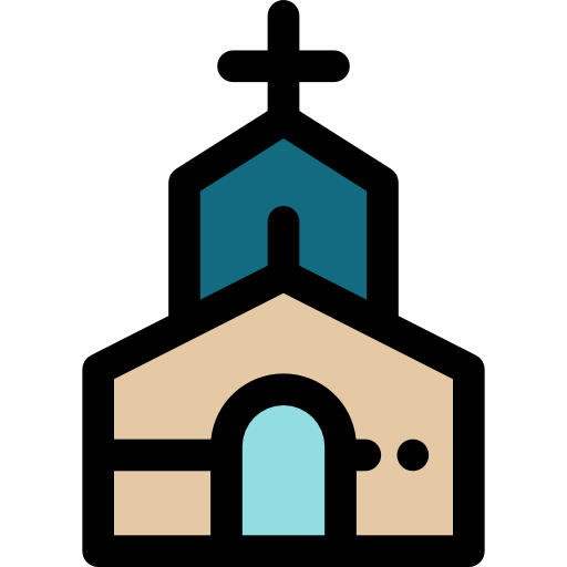 Церковь Detailed Rounded Lineal color иконка