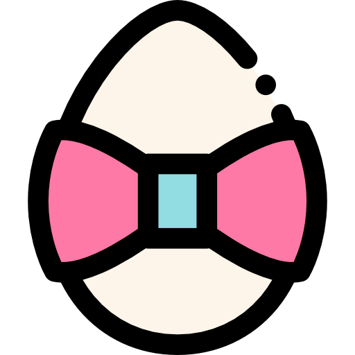 Easter egg Detailed Rounded Lineal color icon