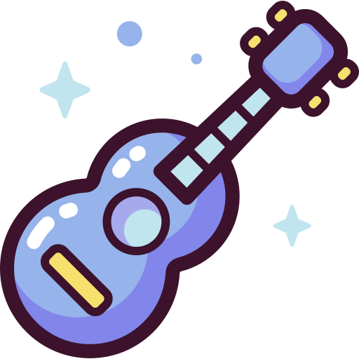 ukulele Special Candy Lineal color icon