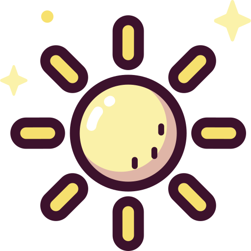 słońce Special Candy Lineal color ikona