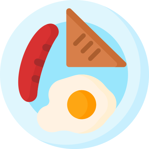 English breakfast Special Flat icon