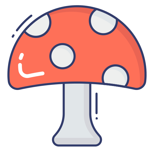 버섯 Dinosoft Lineal Color icon