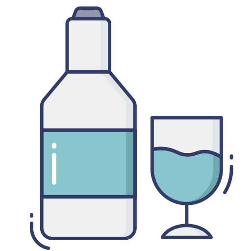 verre de vin Dinosoft Lineal Color Icône