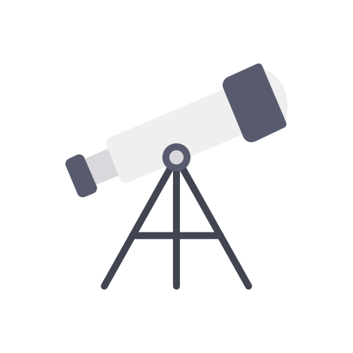 望遠鏡 Dinosoft Flat icon