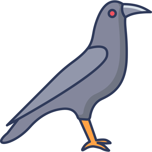 cuervo Dinosoft Lineal Color icono