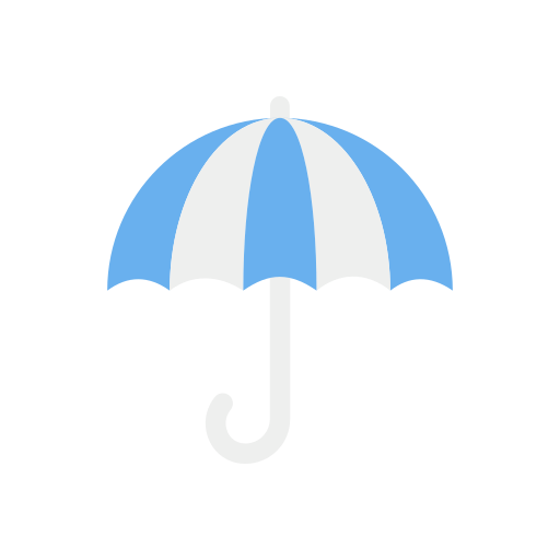 otwórz parasol Dinosoft Flat ikona