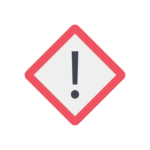 경고 표시 Dinosoft Flat icon