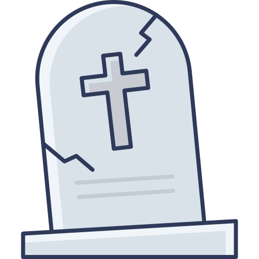 cementerio Dinosoft Lineal Color icono