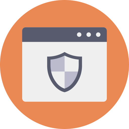 Web security Dinosoft Circular icon