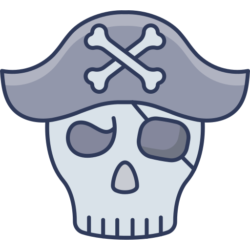 pirat Dinosoft Lineal Color ikona