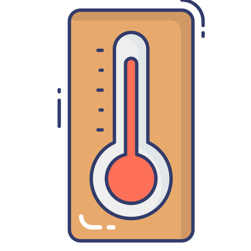 temperatura Dinosoft Lineal Color ikona