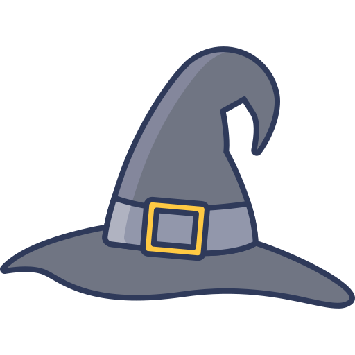 Witch hat Dinosoft Lineal Color icon