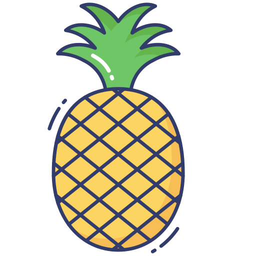 ananas Dinosoft Lineal Color icona
