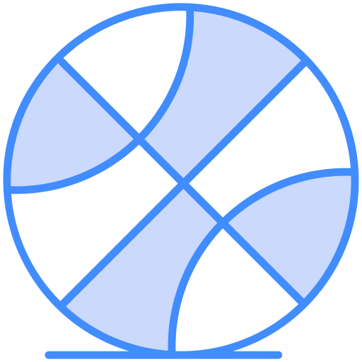 basquetebol Generic Blue Ícone