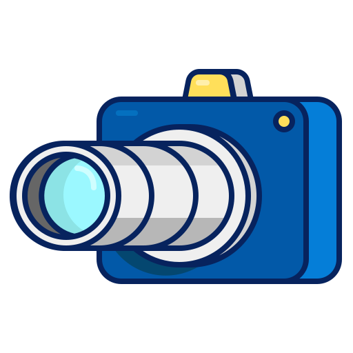 カメラ Generic Outline Color icon