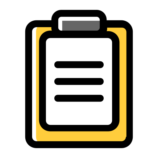 Clipboard Generic Color Omission icon