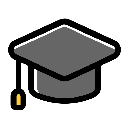 Mortarboard Generic Color Omission icon