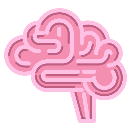 Human brain PMICON Flat icon
