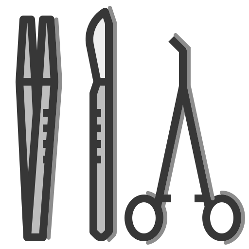 ferramentas de cirurgia PMICON Flat Ícone