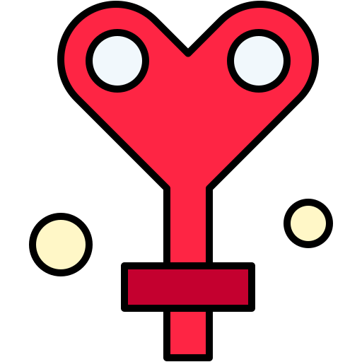 símbolo de género Generic Outline Color icono