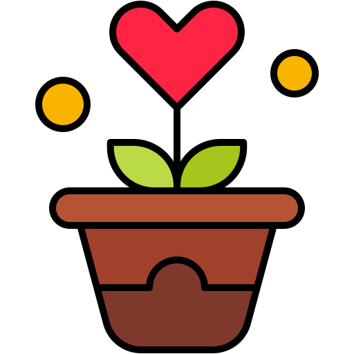Горшок для растений Generic Outline Color иконка