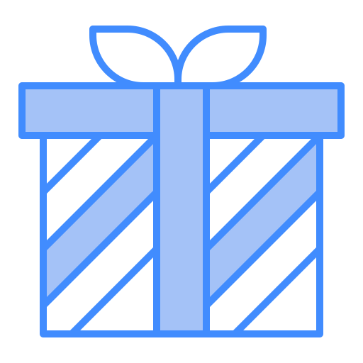caixa de presente Generic Blue Ícone