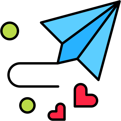 aereo di carta Generic Outline Color icona