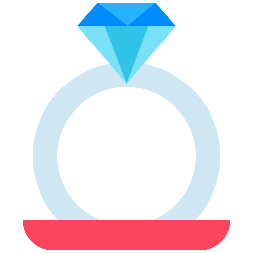 anillos de boda Generic Flat icono