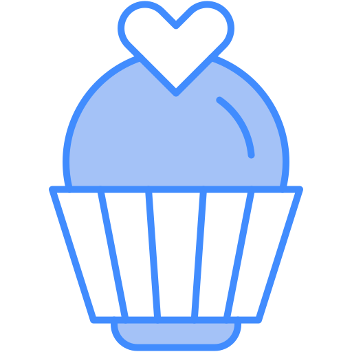 cup-cake Generic Blue icoon