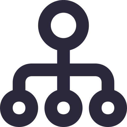 Hierarchy structure Generic Basic Outline icon