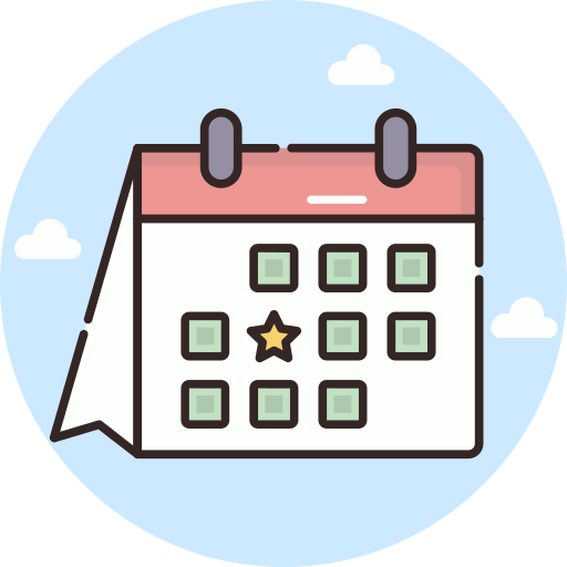 カレンダー Generic Circular icon