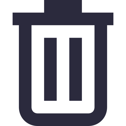Trash can Generic Basic Outline icon