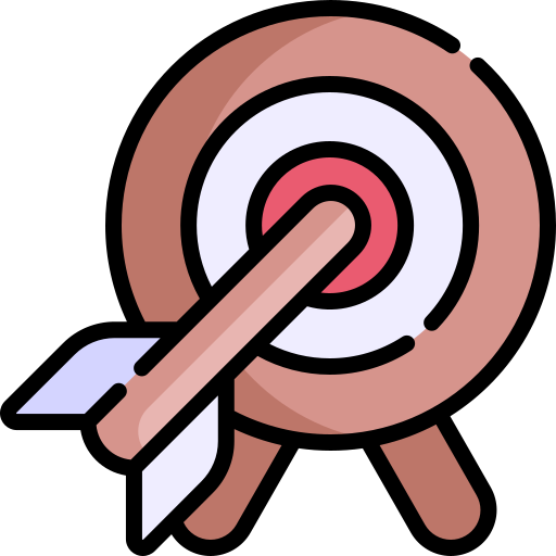 Dartboard Kawaii Lineal color icon