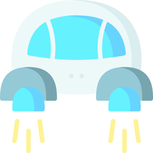 fliegendes auto Special Flat icon