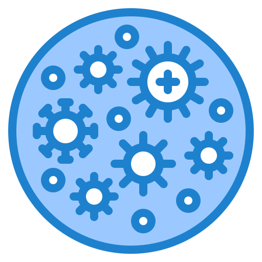 bakteria srip Blue ikona