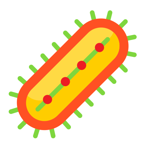 bacteriën srip Flat icoon