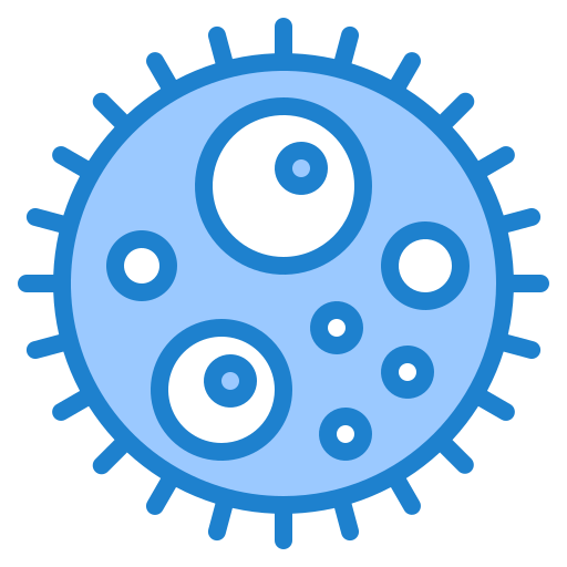 virus srip Blue icoon