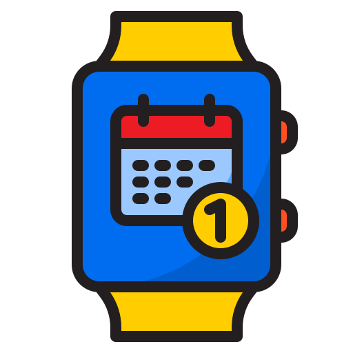 smartwatch srip Lineal Color icon