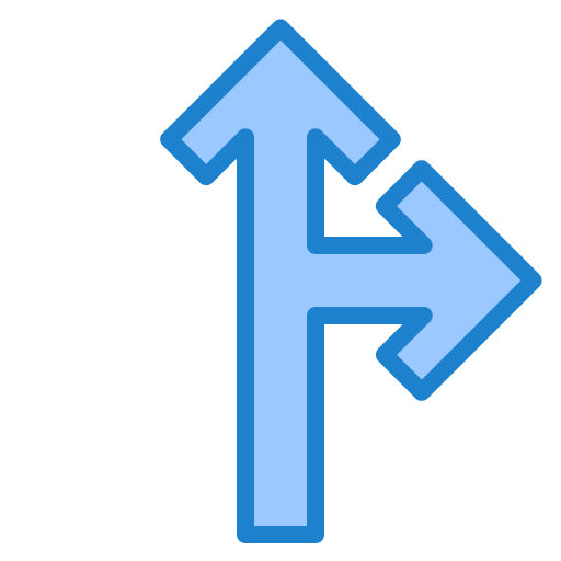 señal de tráfico srip Blue icono