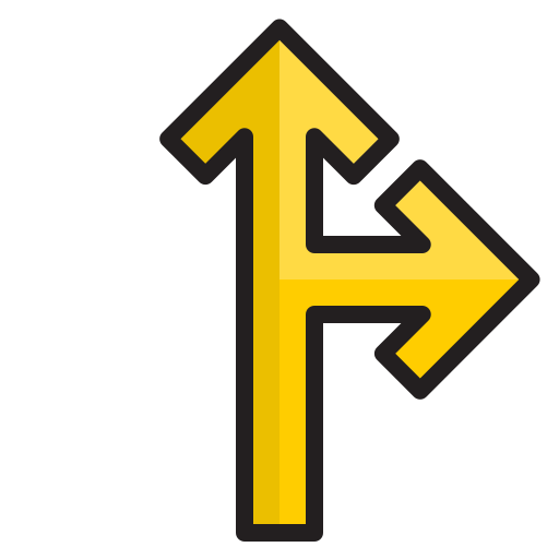 交通標識 srip Lineal Color icon