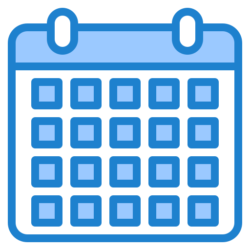 kalender srip Blue icoon