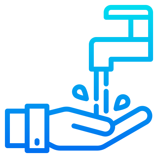Handwash srip Gradient icon