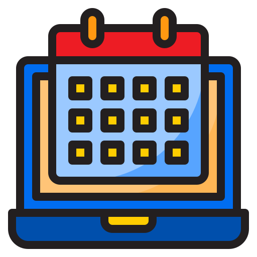 kalender srip Lineal Color icon