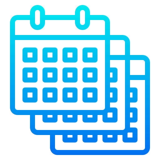 kalender srip Gradient icoon