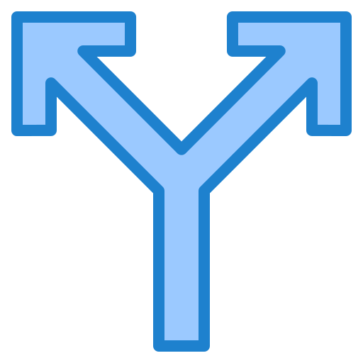 Traffic sign srip Blue icon