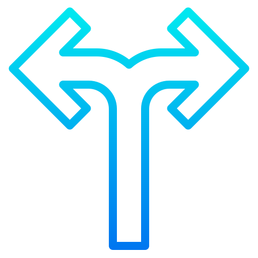 교통 표지판 srip Gradient icon